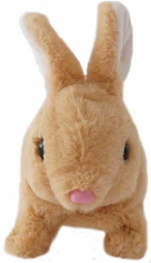 Iepuraș bej pe baterii