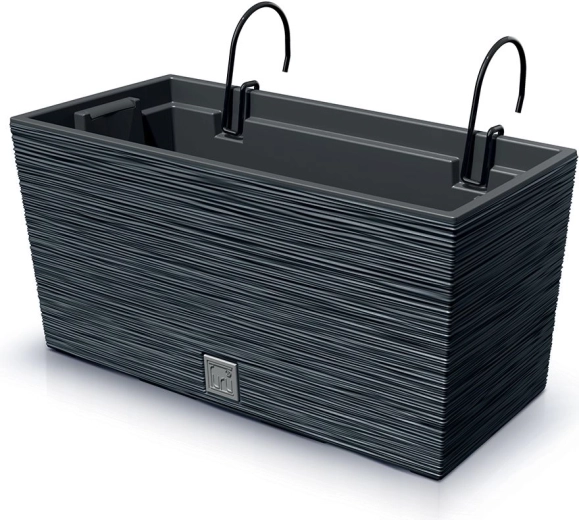Ghiveci suspendat pentru balcon Furu Case 39,5 cm antracit