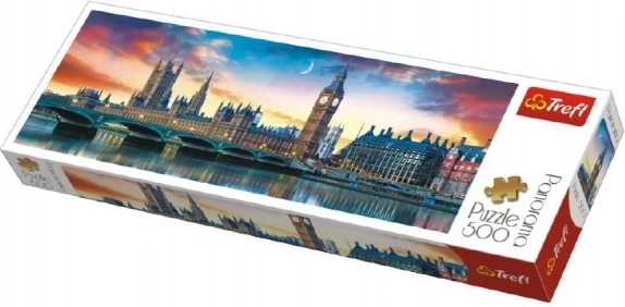 Puzzle 500 piese Panorama - Big Ben și Palatul Westminster