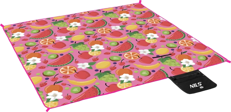 Pătură de picnic NILS Camp Fruits 200 × 200 cm