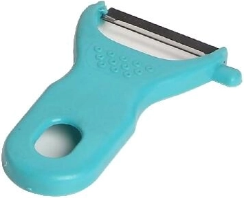 Curățător în formă de Y cu lamă inox de 5 cm, mâner din plastic, mix de culori