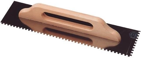 Gletier din oțel inoxidabil cu dinți 6 × 6 mm, 500 × 130 mm