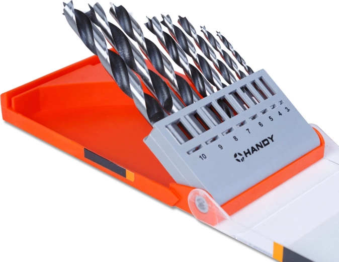 Set de burghie pentru lemn 3–10 mm, 8 bucăți