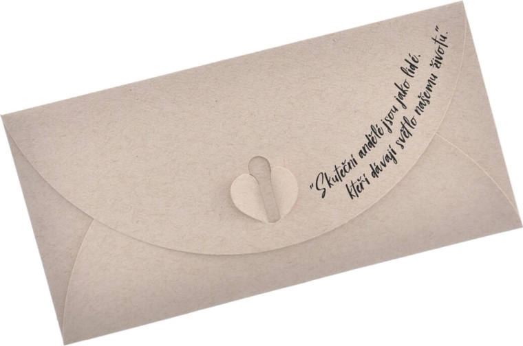 Plic din hârtie Îngeri adevărați 22 × 11 cm