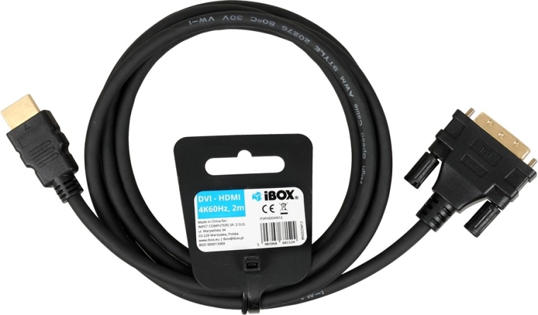 Cablu HDMI la DVI 2 m (Full HD 1080p)