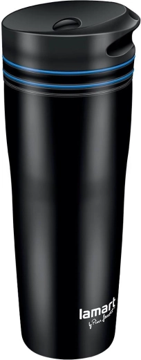 Cană termoizolantă Lamart Manq 360 ml neagră