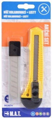 Cutter cu lame segmentabile 18 mm cu set de 10 lame – set promoțional