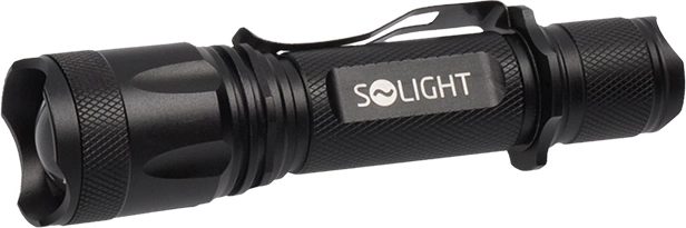 Lanternă LED reîncărcabilă Solight 600 lm Cree XM-L2 T6 cu zoom și acumulator Li-Ion