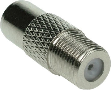 Solight reducție de antenă F (mamă) la conector COAX (IEC) - 1 bucată