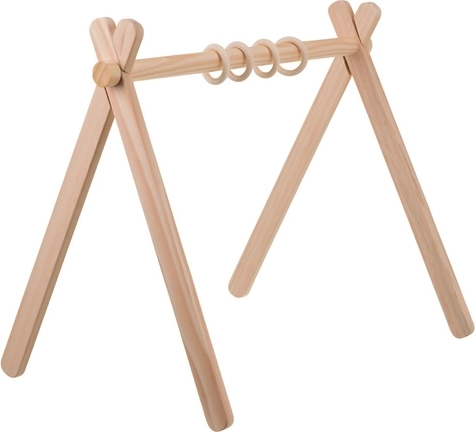 Suport din lemn baby gym pentru bebeluși Kruzzel 0+ 64 × 43 × 52 cm