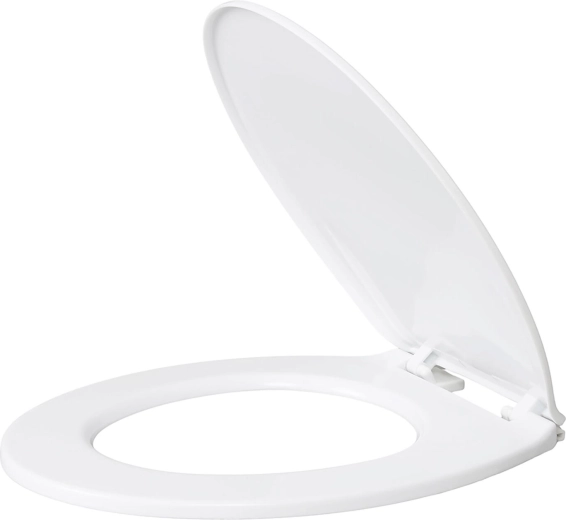 Capac oval din plastic pentru WC, alb - 1 bucată