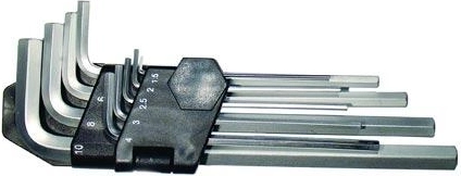 Set de chei imbus cu cap bilă 1,5–10 mm, 9 piese FESTA