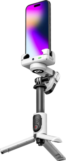 AOCHUAN Smart M1 Pro stabilizator pentru telefon cu lumină RGB albă