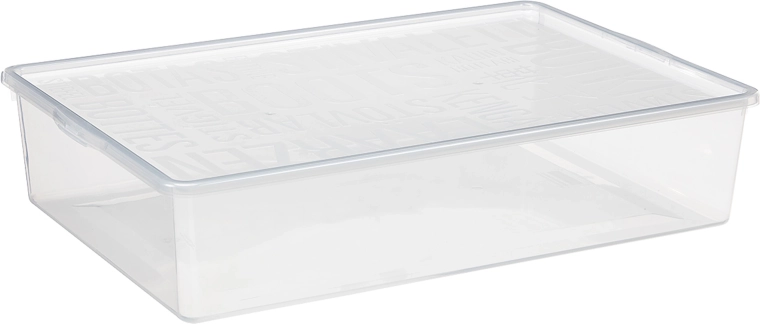 Cutie transparentă pentru încălțăminte 19 l cu capac
