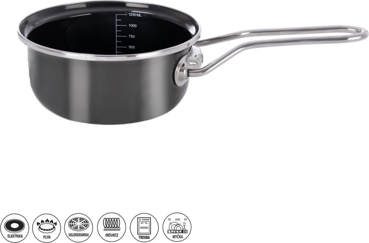 Rondel emailat METALIC cu margine 18 cm
