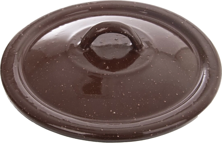 Capac emailat Brown 16 cm