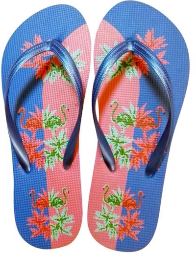 Șlapi de damă TORO cu motiv flamingo măr. 40
