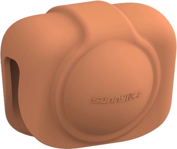 Capac din silicon pentru obiectiv Sunnylife pentru DJI Osmo 360 – portocaliu