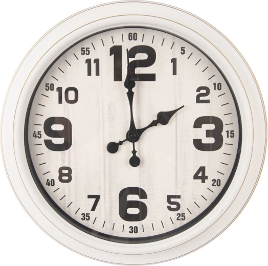Ceas de perete analog alb 40,5 cm