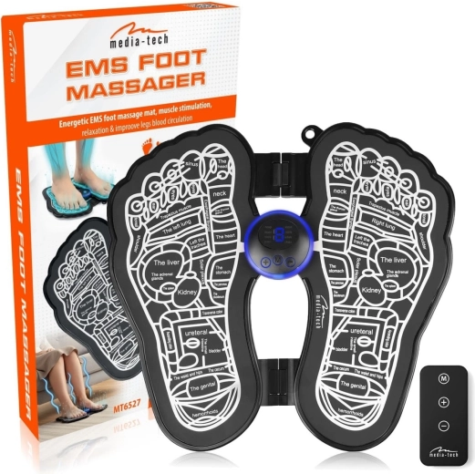 Covoraș de masaj EMS pentru tălpi și gambe Media-Tech
