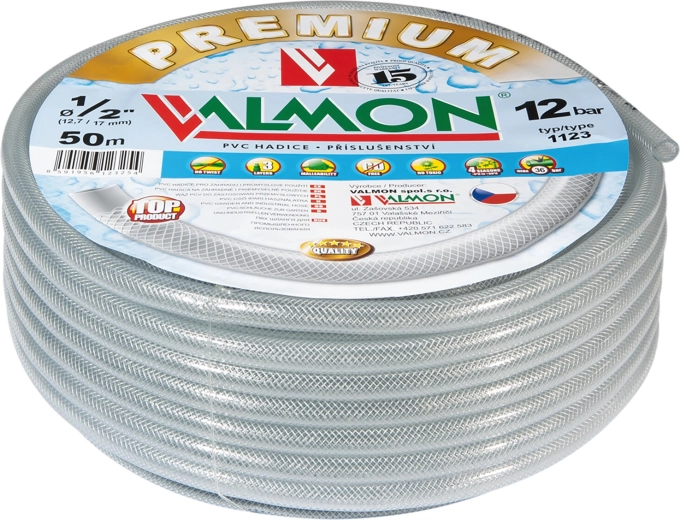 Furtun de grădină PVC transparent 32 mm (5/4") – 25 m