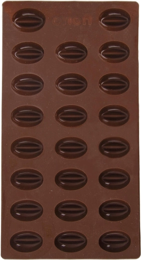 Formă din silicon pentru boabe de cafea, 23 bucăți, maro