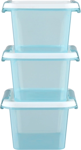Arcticline set 3 caserole dreptunghiulare pentru alimente 0,5 l