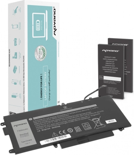Baterie Movano K5XWW pentru Dell Latitude 5289/7390 2-in-1 7300 mAh 55 Wh