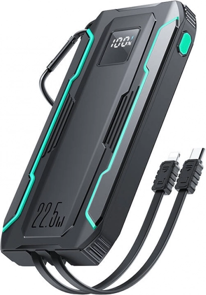 Powerbanka Joyroom 10000 mAh cu cablu Lightning și USB-C