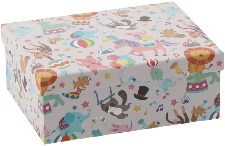 Cutie cadou Kolorowe Zwierzęta 47 × 37 × 17 cm - 1 bucată