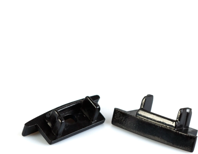 Capac negru pentru profil LED din aluminiu 41011, 2 buc.