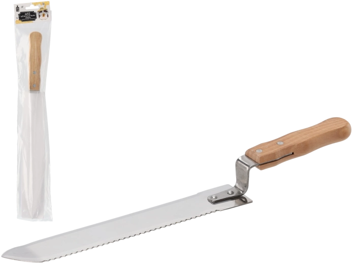 Cuțit pentru descăpăcit cu zimți pe o singură parte