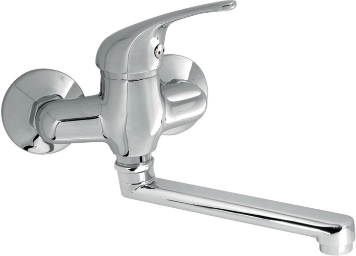 Baterie de perete pentru chiuvetă TITANIA IRIS 100 mm cu braț rotativ 200 mm