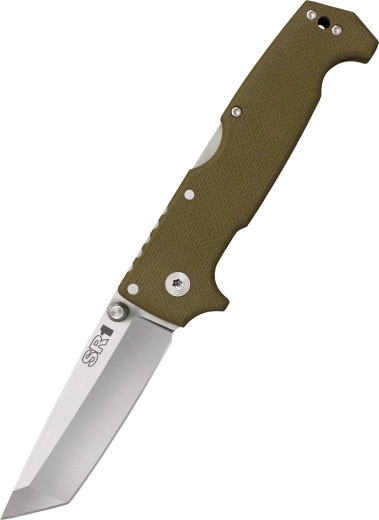 Cold Steel SR1 Tanto – cuțit de buzunar G10, verde, lamă 10,1 cm