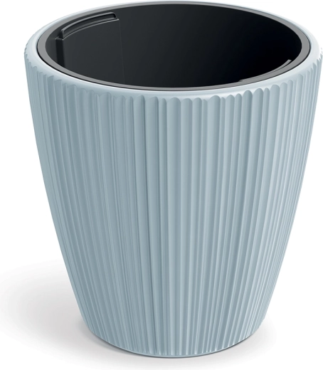 Ghiveci ORO 47 cm gri deschis cu caneluri verticale