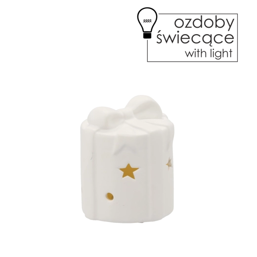 Figurină de Crăciun luminoasă LED 8 × 8 × 9,5 cm