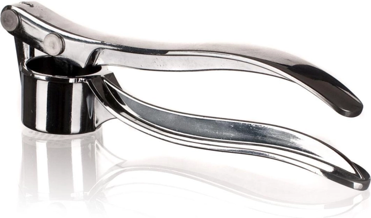 Presă de usturoi Culinaria 15,5 cm – metalică cu suprafață cromată