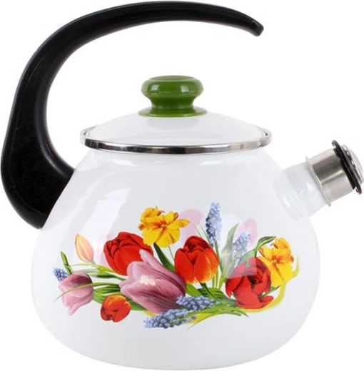 Ceaun emailat cu fluier 2,5 l