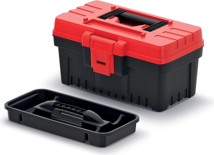 Cutie pentru scule EVO fără compartimente 269 × 177 × 155 mm – roșie