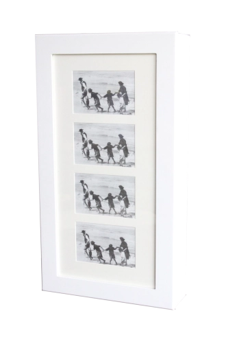 Cutie de bijuterii de perete albă cu oglindă 31 × 10 × 56 cm