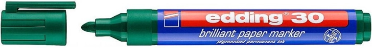 Marker permanent verde Edding 30