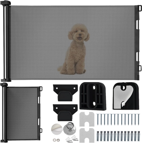 Poartă de siguranță extensibilă pentru uși – gri RUHHY