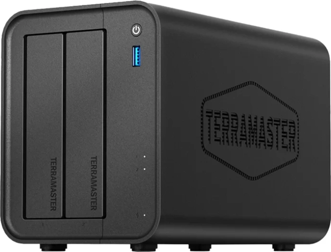 TerraMaster F2-425 server NAS cu 2 compartimente