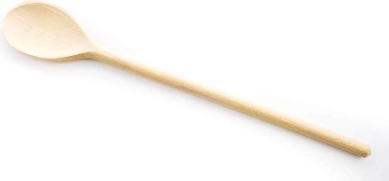 Lingură ovală de lemn BRILLANTE 25 cm