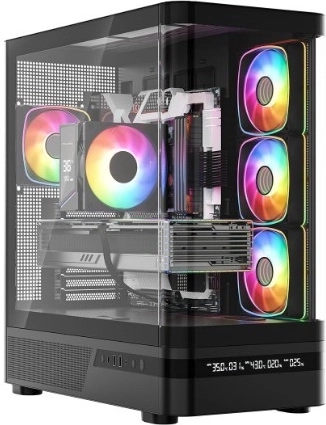 Carcasă PC MODECOM Volcano AQ200 ARGB Midi Negru
