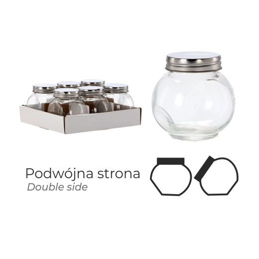 Borcan de 180 ml cu capac metalic