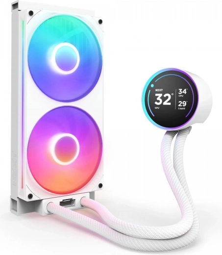 Răcire cu apă NZXT Kraken Elite 280 RGB v2 LCD albă
