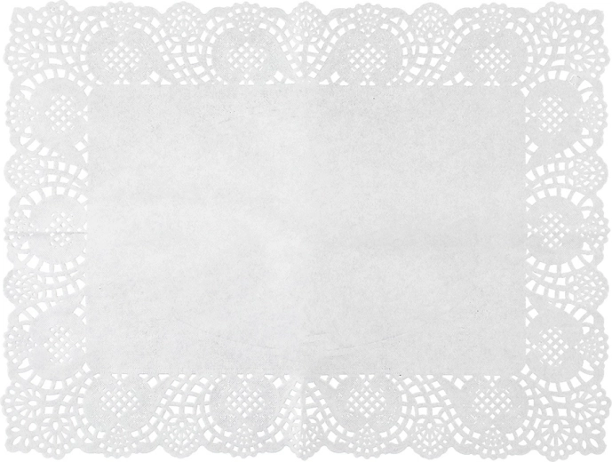Suporturi dreptunghiulare din hârtie albă pentru prăjituri 40 × 30 cm (8 buc.)