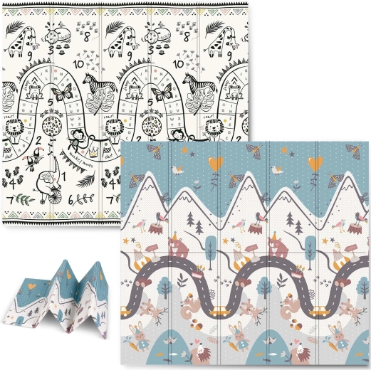 Tapiță educațională pliabilă din spumă 200 × 180 × 1 cm NUKIDO