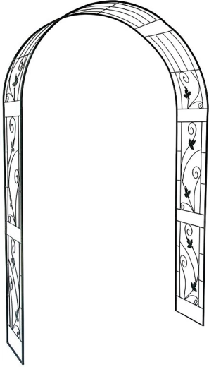 Arc metalic pentru susținerea plantelor cățărătoare 224 × 135 × 37 cm